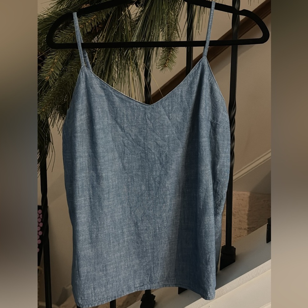 Chambray JCrew Tank
